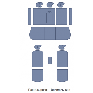 Чехлы из экокожи ромб на Volkswagen Passat B8 универсал (2014-2022) ComfortLine Шоколад + Шоколад