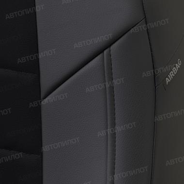 Чехлы из алькантары на Audi A1 Sportback (2010-2018) Черный + Черный