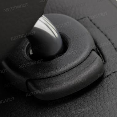 Чехлы из алькантары ромб на Audi A1 Sportback (2010-2018) Черный + Бежевый