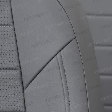 Чехлы из экокожи на Audi A1 Sportback (2010-2018) Серый + Серый