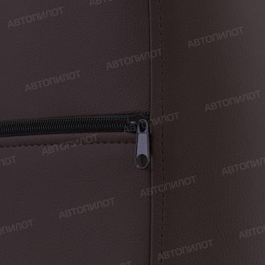 Чехлы из экокожи ромб на Audi A1 Sportback (2010-2018) Шоколад + Шоколад