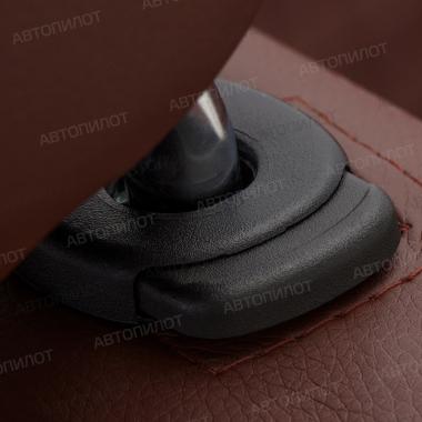 Чехлы из экокожи на Audi A1 Sportback (2010-2018) Темно-коричневый + Темно-коричневый